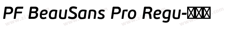 PF BeauSans Pro Regu字体转换